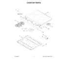 Maytag MFES8030RZ0 cooktop parts diagram