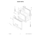 Maytag MFES8030RZ0 door parts diagram