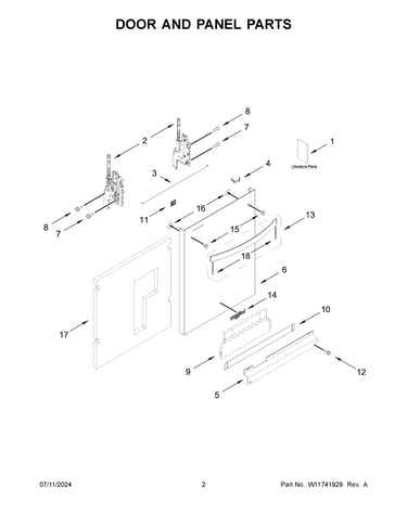 Door and panel parts