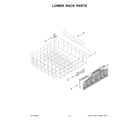 Whirlpool WDTS7024RZ0 lower rack parts diagram