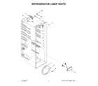 Amana ASI2175GRW10 refrigerator liner parts diagram