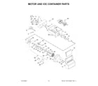 Amana ASI2175GRW10 motor and ice container parts diagram