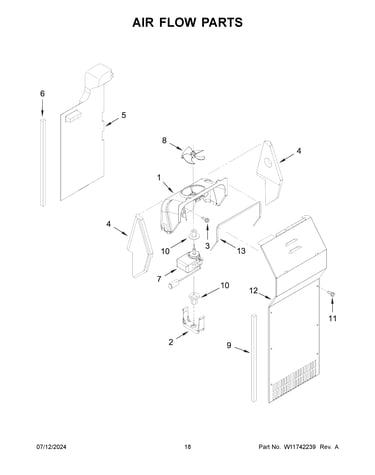 Air flow parts