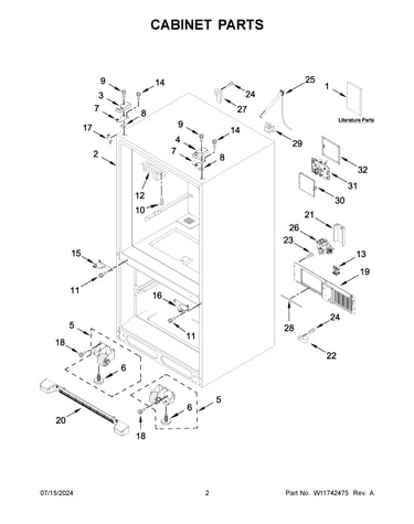Cabinet parts