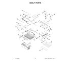 Whirlpool WRFF5333PB02 shelf parts diagram