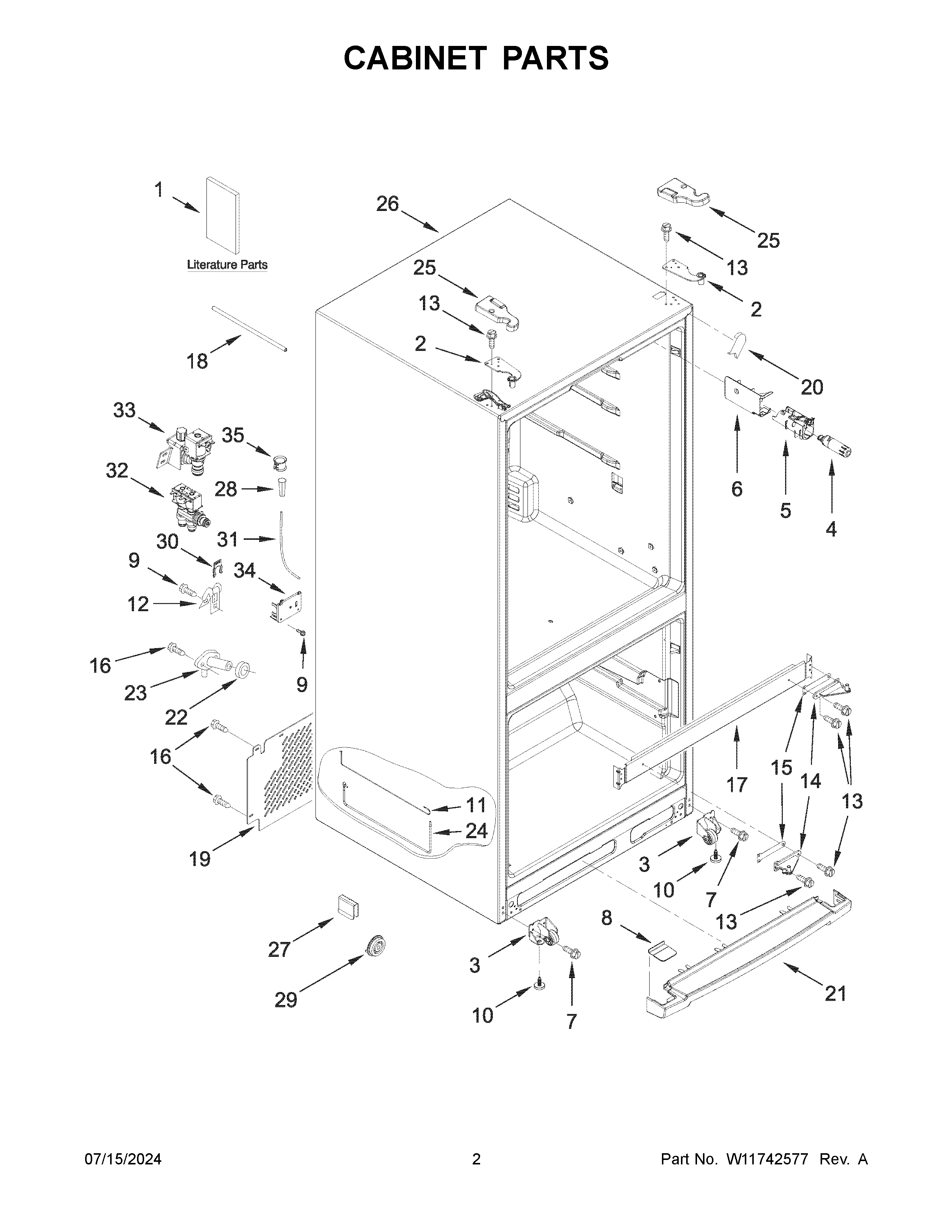 Cabinet parts