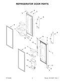Refrigerator door parts