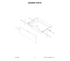 Whirlpool WFES5030RV0 drawer parts diagram