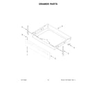 Whirlpool WFES5030RB0 drawer parts diagram