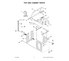 Maytag MVW5430MW2 top and cabinet parts diagram