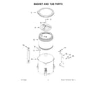 Maytag MVW5430MW2 basket and tub parts diagram