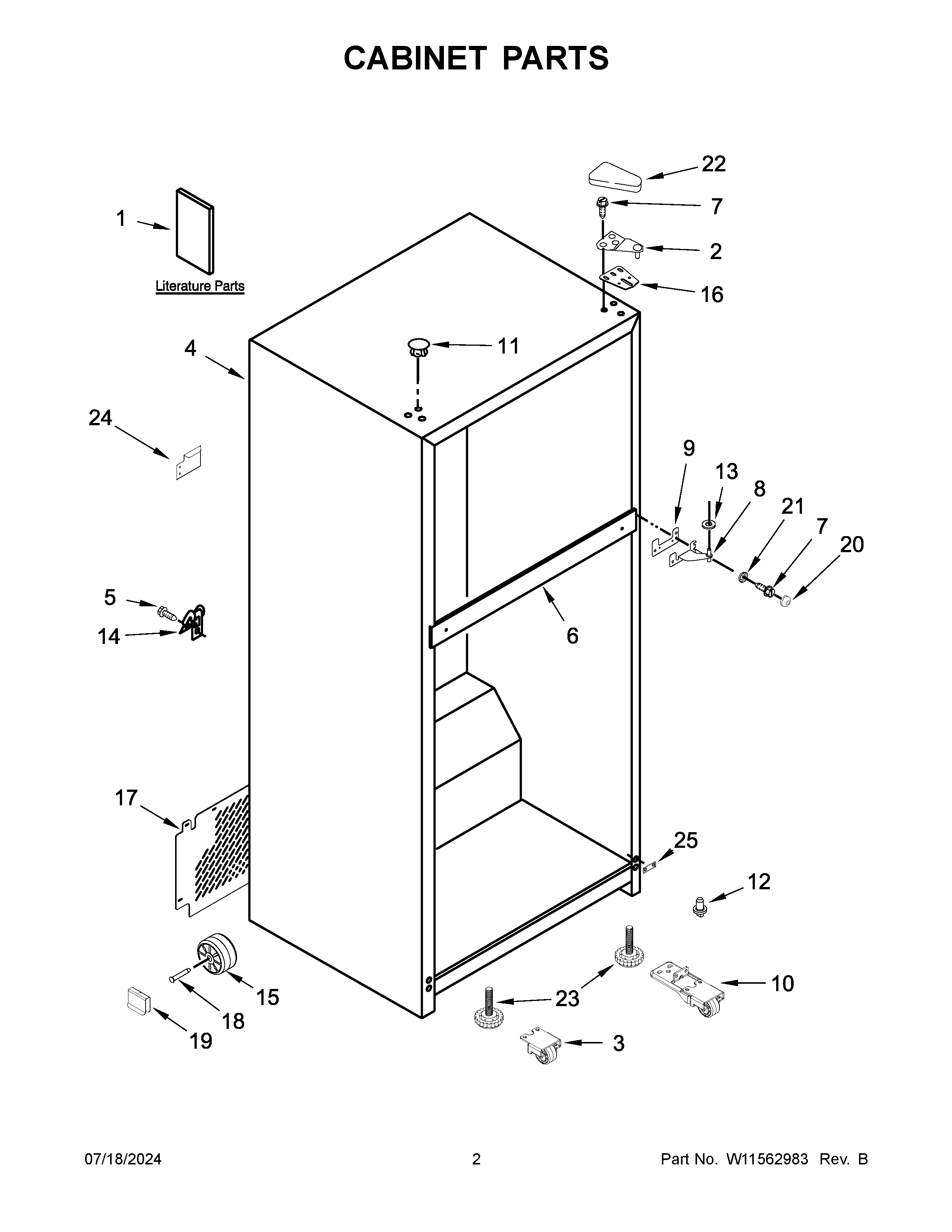 Cabinet parts