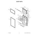 Whirlpool WRT318FZDM09 door parts diagram