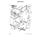 Whirlpool WRT541SZHV01 liner parts diagram