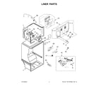 Whirlpool WRT318FZDW10 liner parts diagram