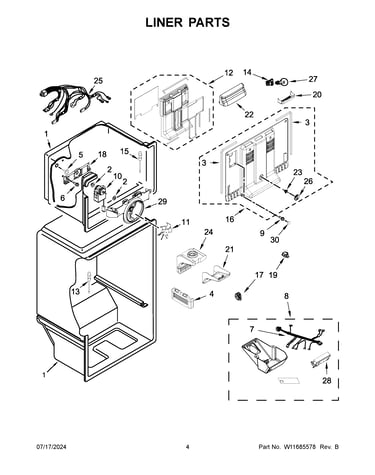 Liner parts