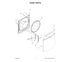 Maytag MFW7020RW0 door parts diagram