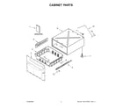 Whirlpool XHPC155RF0 cabinet parts diagram