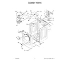 Maytag MED7020RW0 cabinet parts diagram