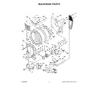 Maytag MED7020RF0 bulkhead parts diagram