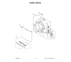 Maytag MGD7020RW0 door parts diagram