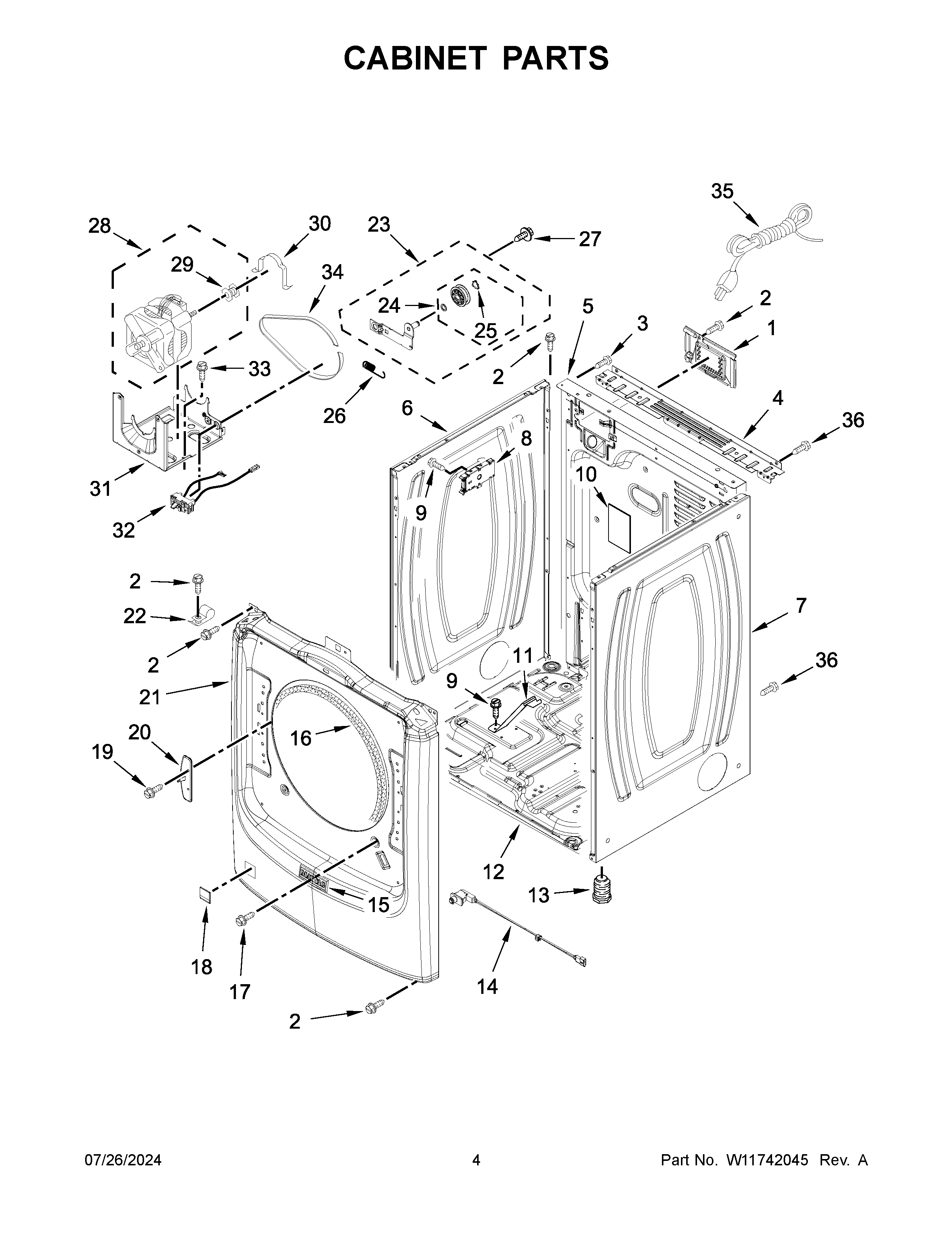 Cabinet parts