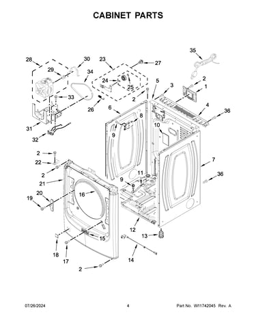 Cabinet parts