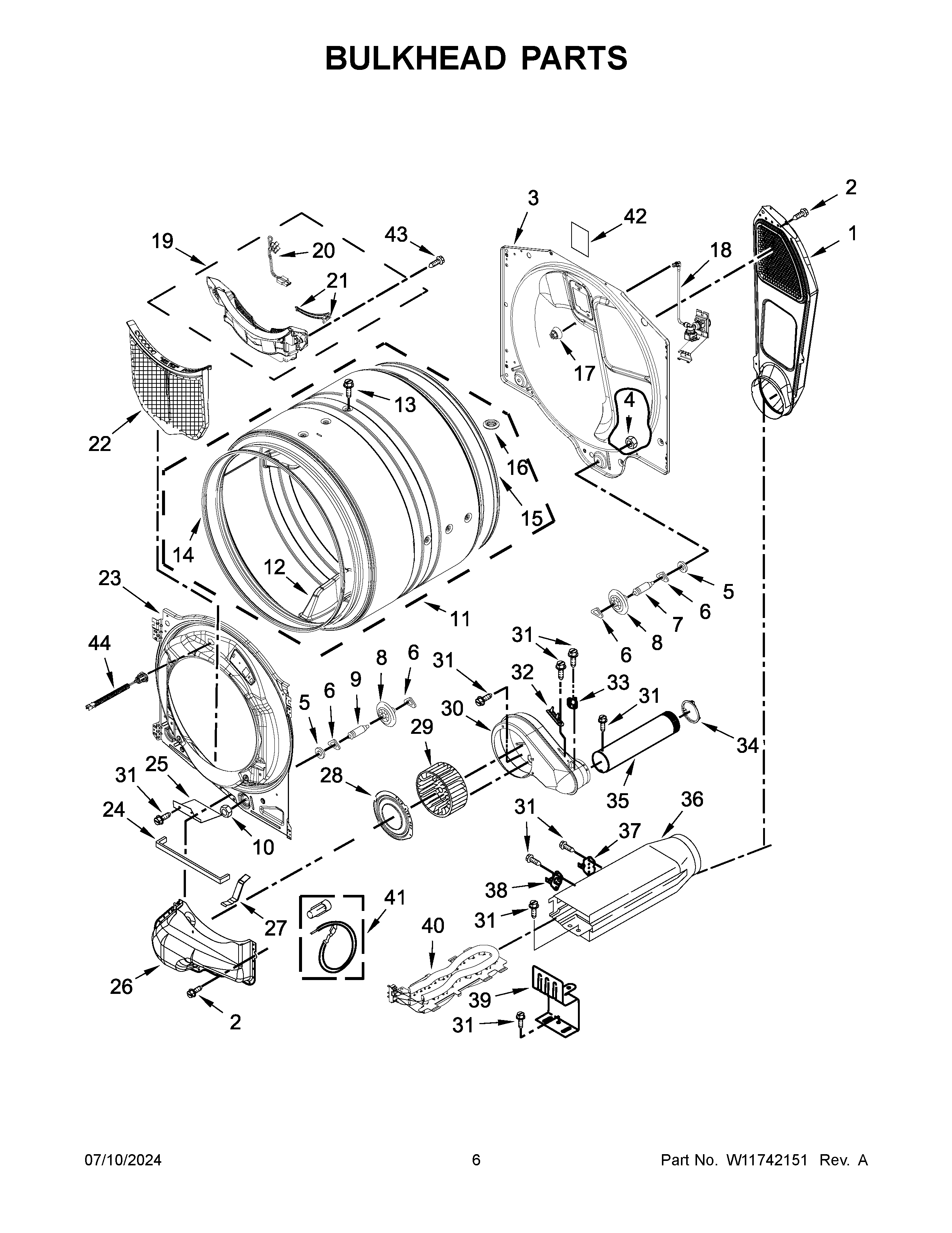 Bulkhead parts