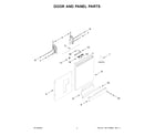 Maytag MDFS3924RB0 door and panel parts diagram