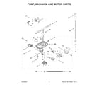 Maytag MDFS3924RZ0 pump, washarm and motor parts diagram