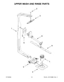 Upper wash and rinse parts