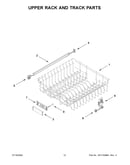Upper rack and track parts