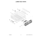 KitchenAid KDPM604KBS3 lower rack parts diagram