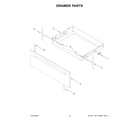 Whirlpool WFGS5030RW0 drawer parts diagram