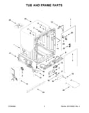 Tub and frame parts