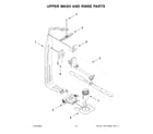 KitchenAid KDFE304RBS0 upper wash and rinse parts diagram