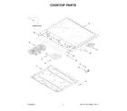 Maytag YMFES8030RZ0 cooktop parts diagram