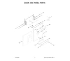 KitchenAid KDTE304RBS0 door and panel parts diagram