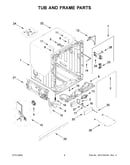 Tub and frame parts