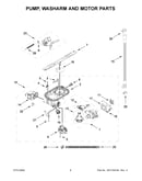 Pump, washarm and motor parts
