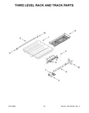 Third level rack and track parts