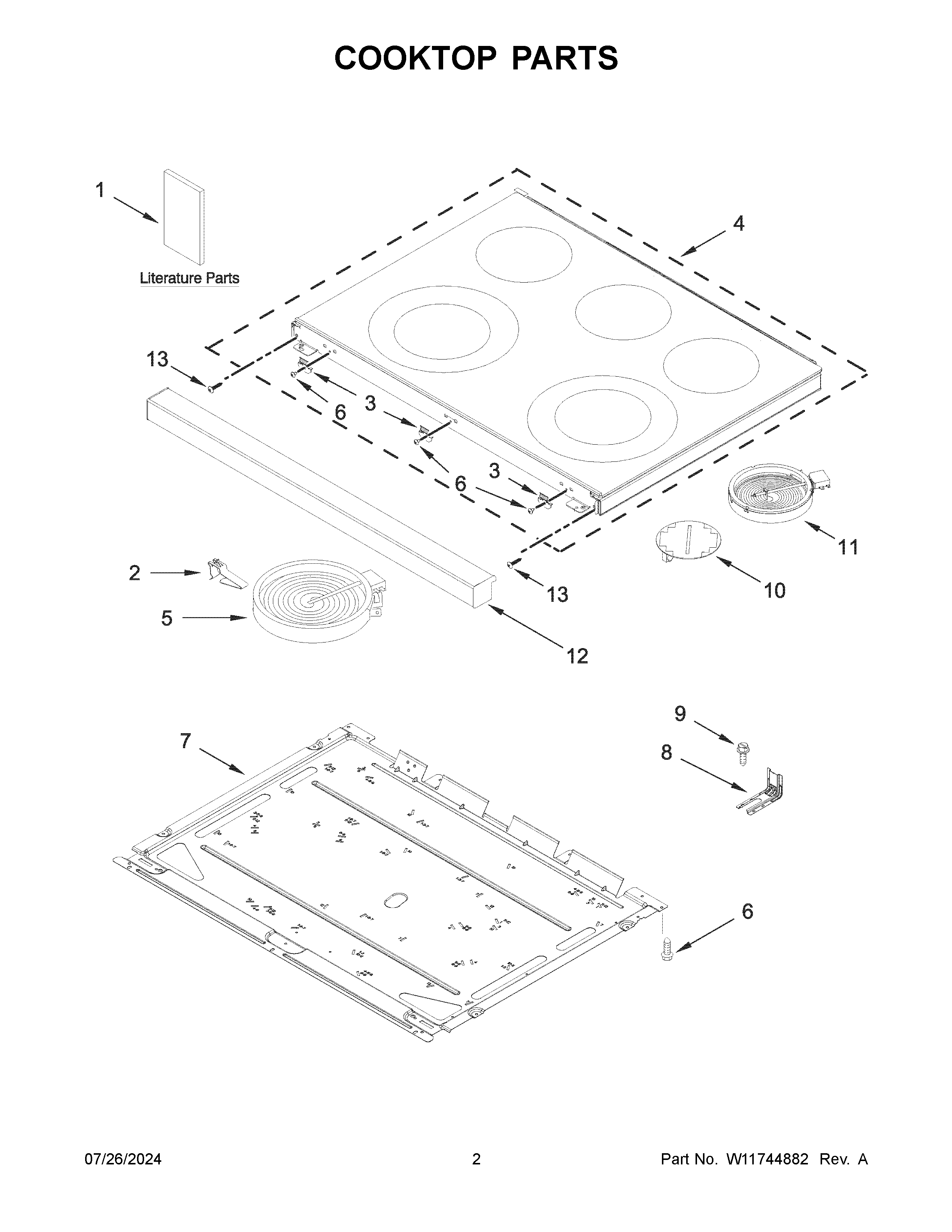 COOKTOP PARTS