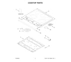 Maytag MFES4030RW0 cooktop parts diagram