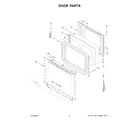 Maytag MFES4030RW0 door parts diagram