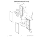 Whirlpool WRF560SFHW05 refrigerator door parts diagram