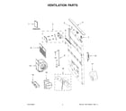 Whirlpool UXD8636DYS6 ventilation parts diagram