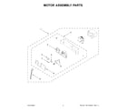 Whirlpool UXD8636DYS6 motor assembly parts diagram