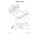 Whirlpool WEG750H0HZ6 manifold parts diagram