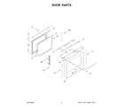 Whirlpool WEG750H0HZ6 door parts diagram