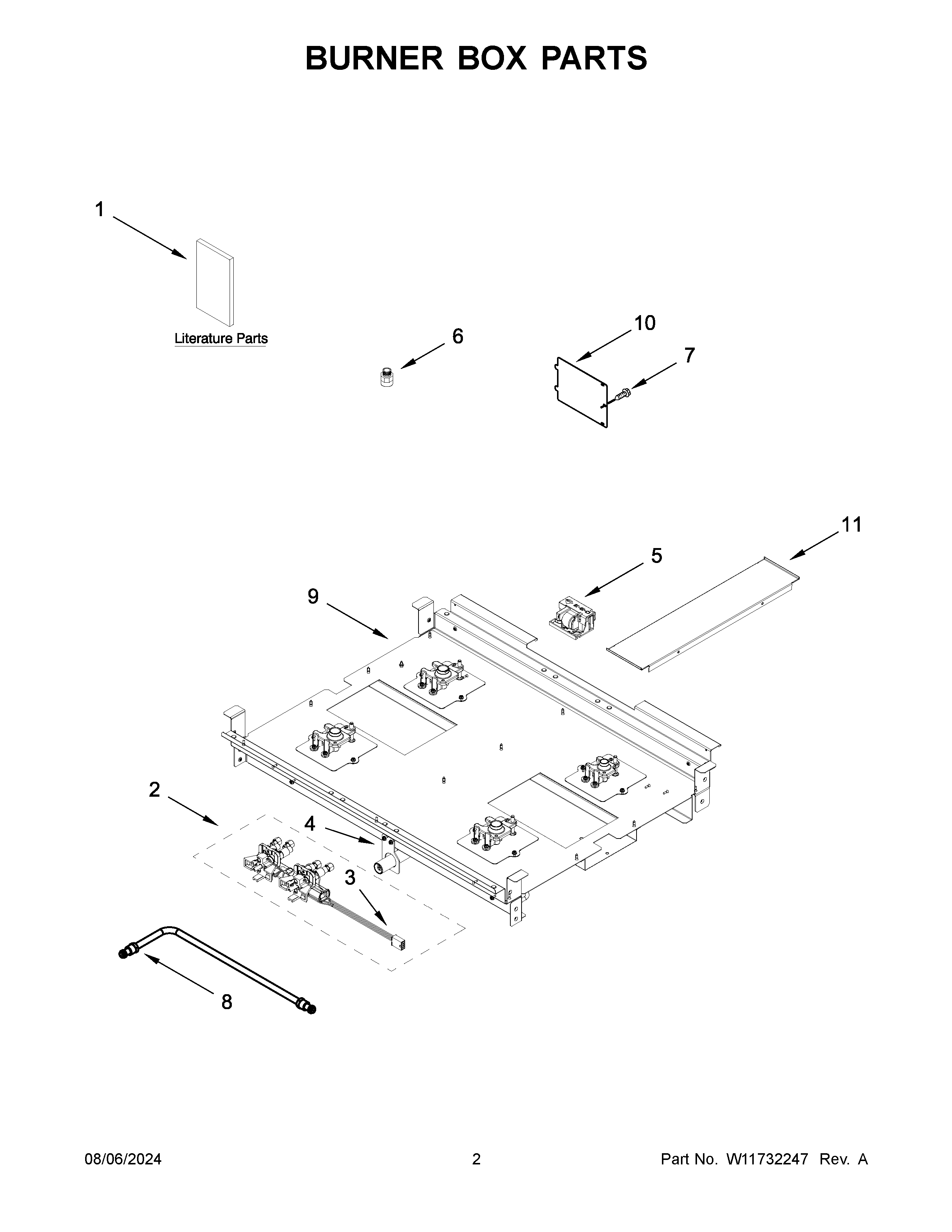 Burner box parts